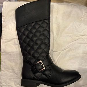 Girls Black riding boots